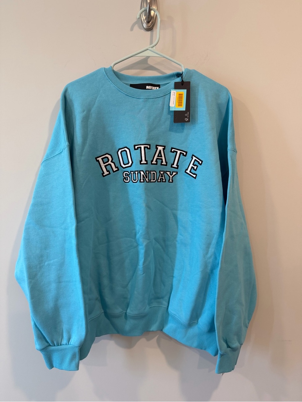 Rotate Sunday Men’s Crewneck Sweater in Turquoise